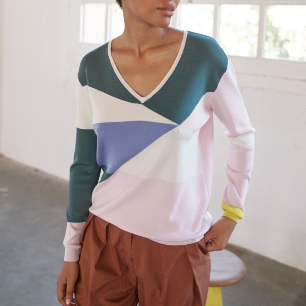 Sita Murt Colorblock V-Neck